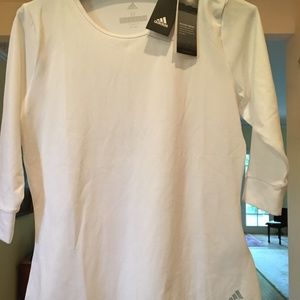 NWT -  White Adidas Climalite top